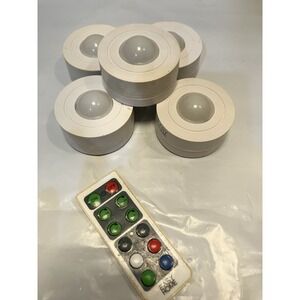Easy Home Wireless  Color Changing Puck Lights With Remote Control. Battery Op